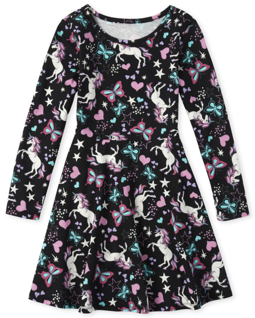 children's place unicorn dress
