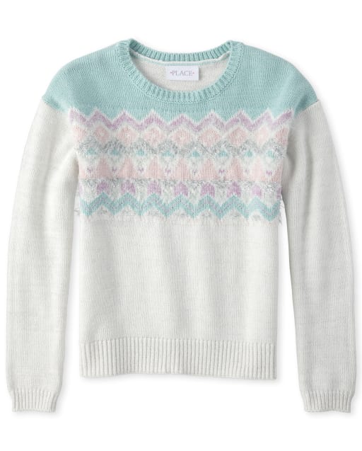 girls fair isle sweater