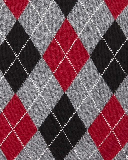 red and black sweater vest