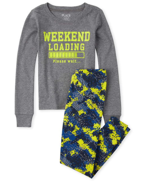 Boys Weekend Snug Fit Cotton Pajamas