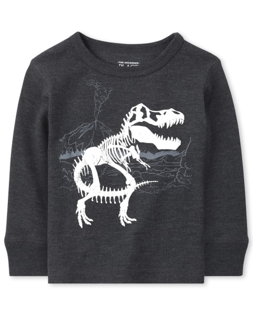 Baby And Toddler Boys Puff Print Thermal Top