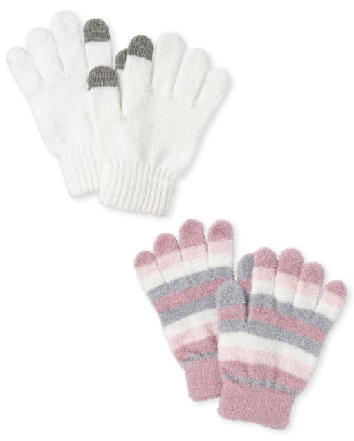 The Childrens Place Girls Gloves Pack of Two