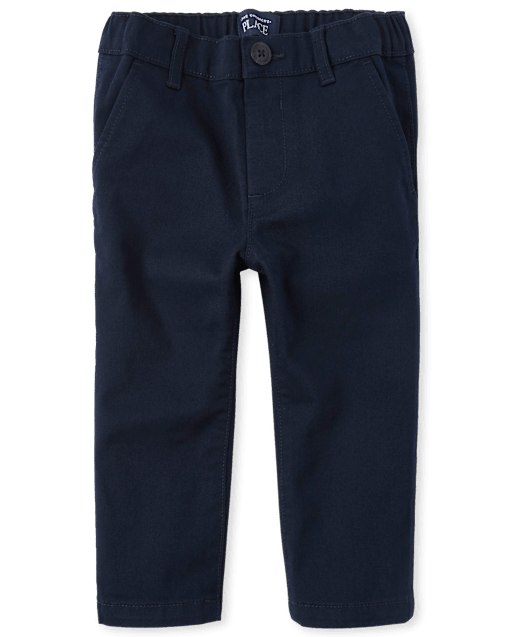 Baby And Toddler Boys Uniform Stretch Straight Chino Pants