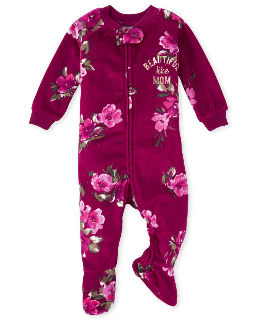 velour baby pajamas