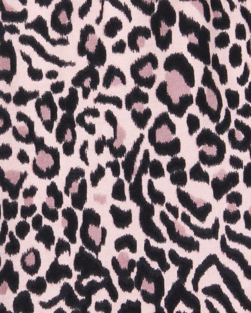 baby leopard print tights