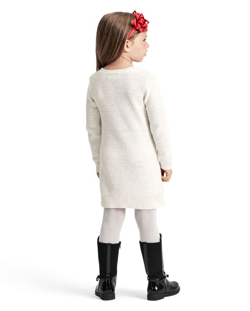 infant girl white sweater