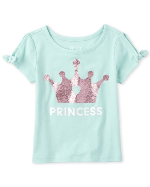 Baby And Toddler Girls Glitter Cold Shoulder Top