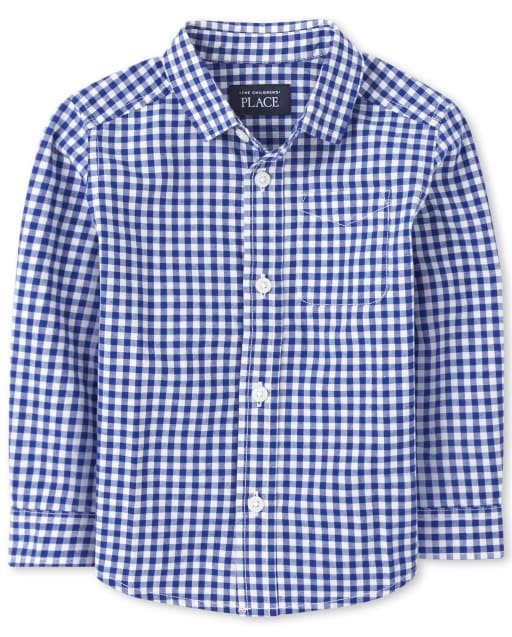 baby boy gingham shirt