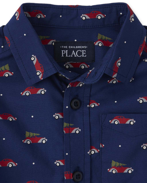 boys christmas dress shirt