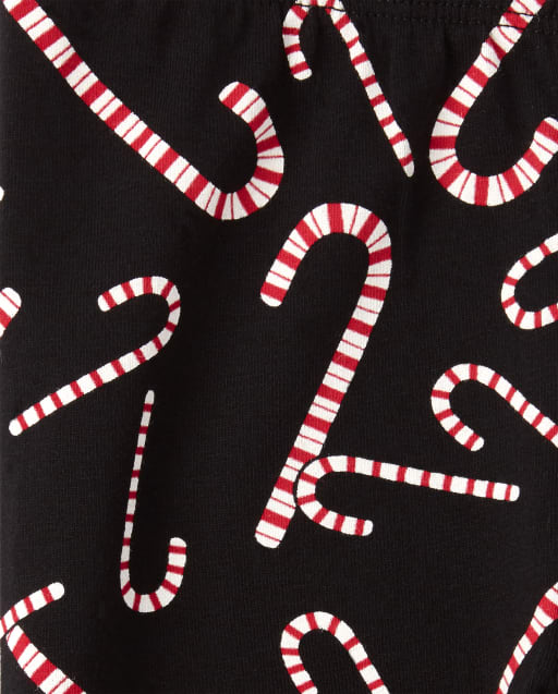 girls candy cane leggings