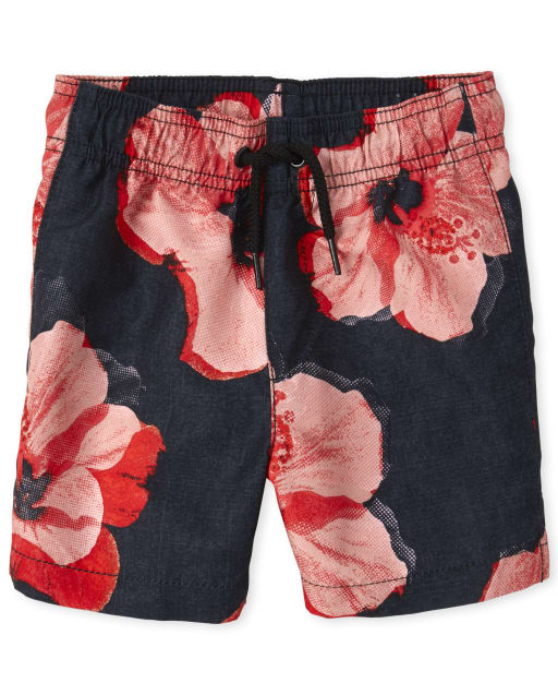 Bañador con estampado floral tropical para bebés y niños pequeños