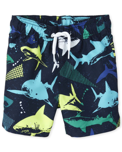 boys shark swim shorts