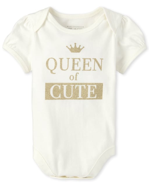 Body à paillettes Queen Of Cute pour bébé fille