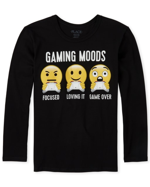 Camiseta con gráfico de videojuego para niños