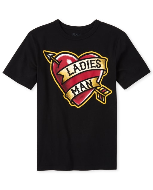 Boys Ladies Man Graphic Tee