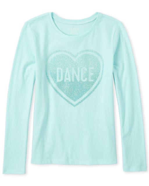 Girls Glitter Dance Graphic Tee