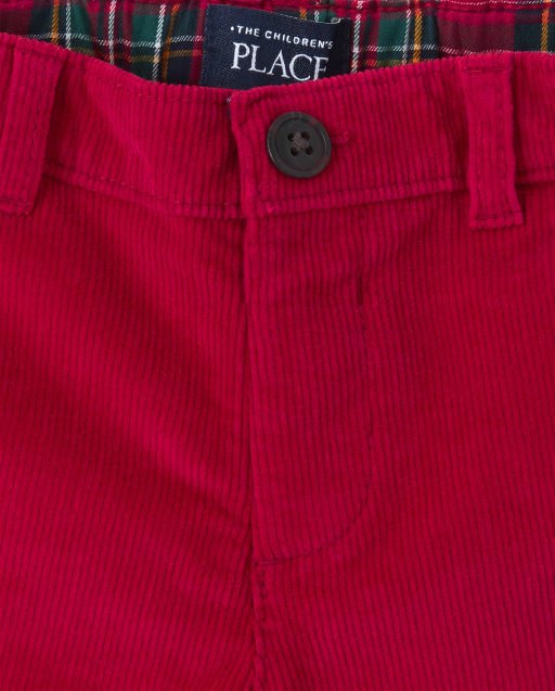boys red corduroy pants