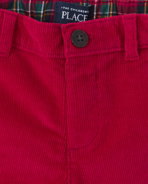 boys red corduroy pants
