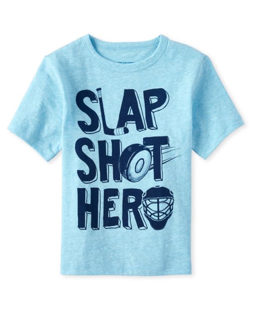 Baby And Toddler Boys Hockey Graphic Tee