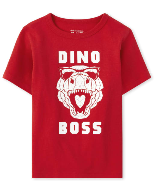 Baby And Toddler Boys Dino Boss Graphic Tee