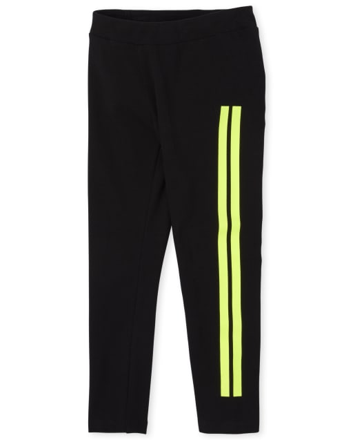 Leggings con rayas laterales activas para niñas