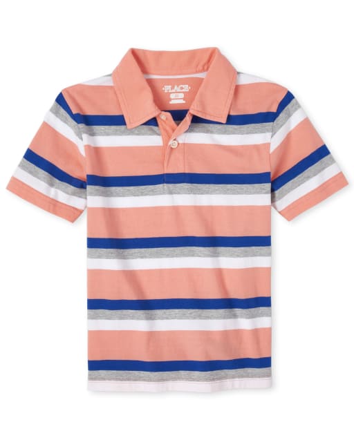 Polo de punto a rayas para niño