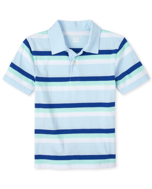 Polo de punto a rayas para niño