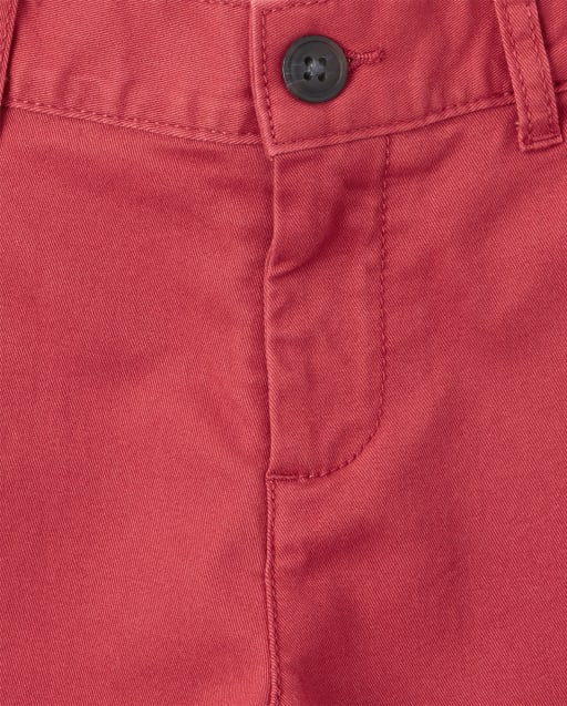 boys red chino