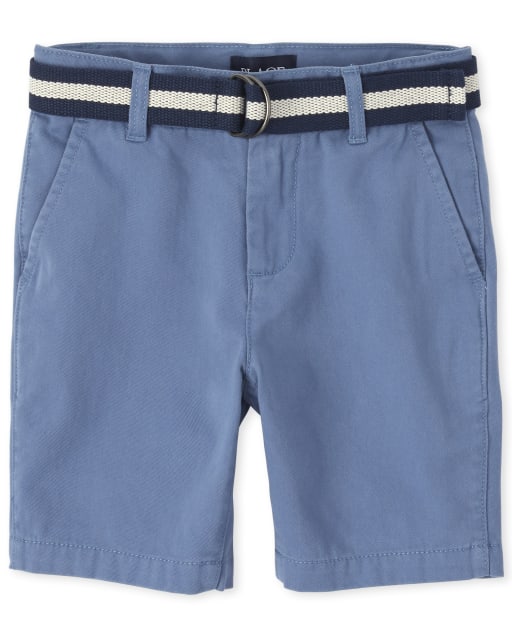Short chino ceinturé pour garçon
