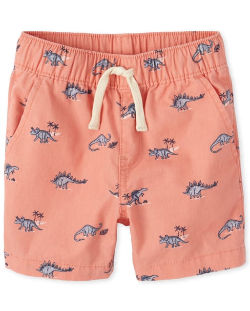 orange jogger shorts