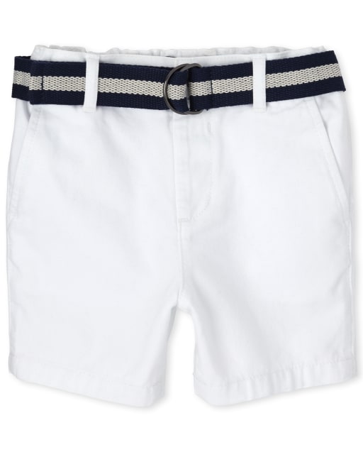 Baby And Toddler Boys Belted Chino Shorts