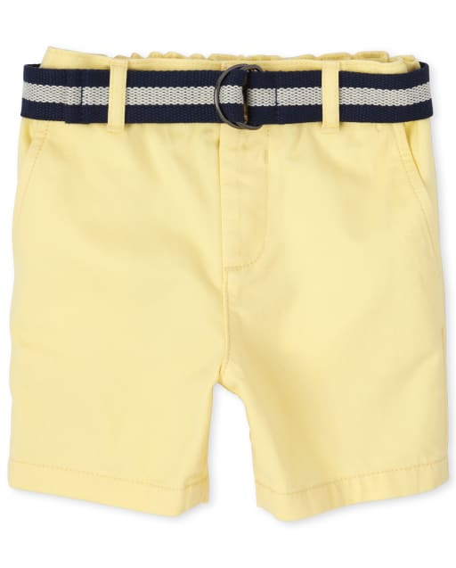 Baby And Toddler Boys Belted Chino Shorts
