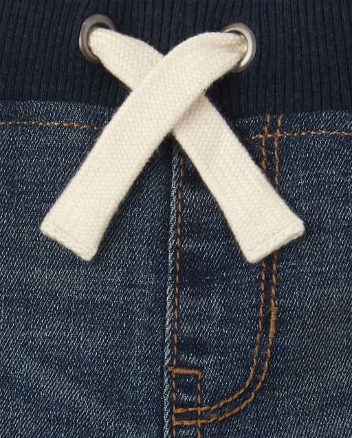 stitch star pull on jeans