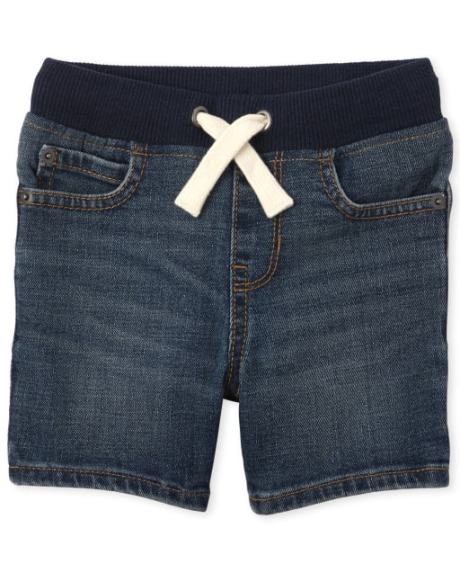 Short en jean à enfiler pour bébés et tout-petits garçons