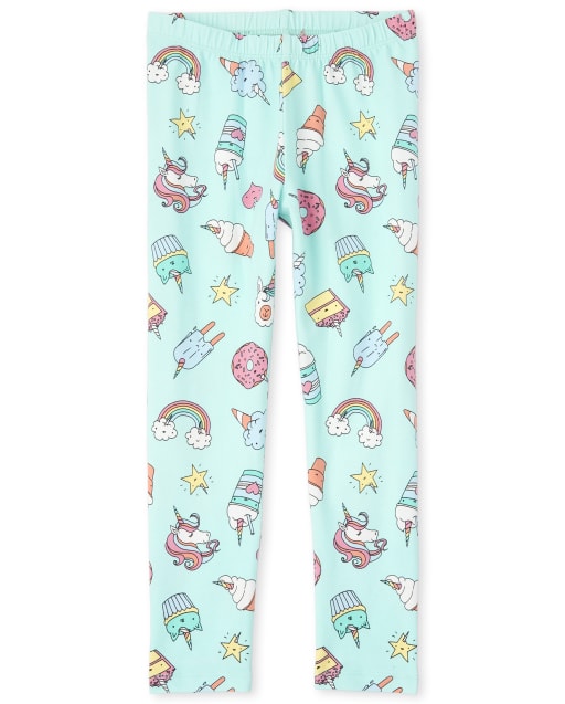 Girls Unicorn Dessert Leggings
