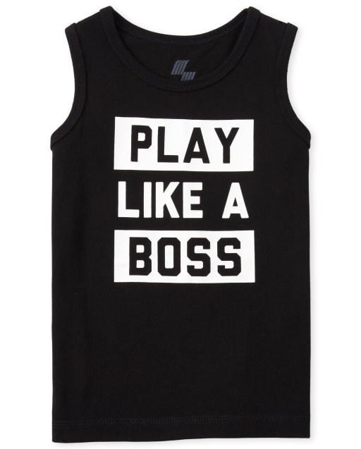 The Childrens Place Boys Graphic Tank Top