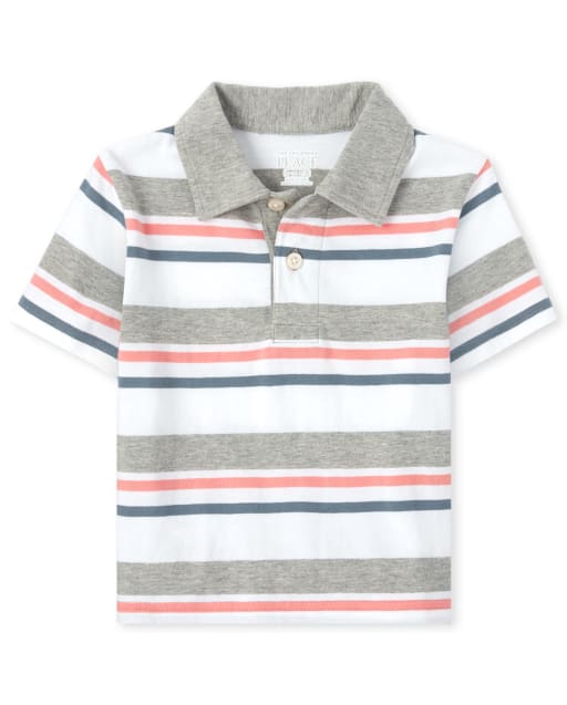 Baby And Toddler Boys Striped Jersey Polo