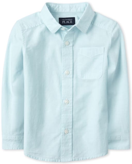 Baby And Toddler Boys Poplin Button Down Shirt