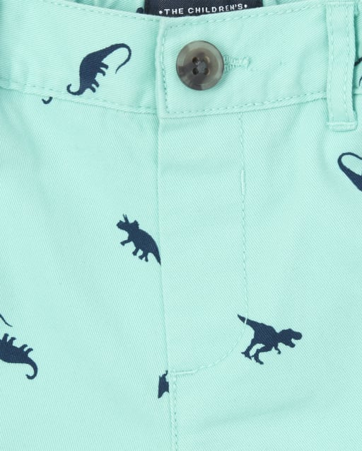 The Childrens Place Baby Boys Printed Chino Shorts
