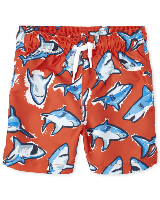 boys shark swim shorts