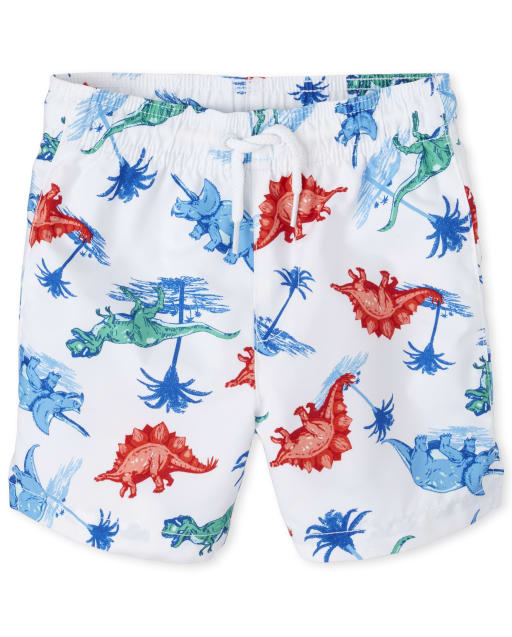 Baby And Toddler Boys Dino Swim Trunks