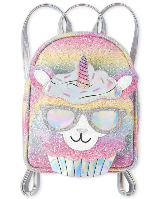 Girls Glitter Rainbow Llamacorn Mini