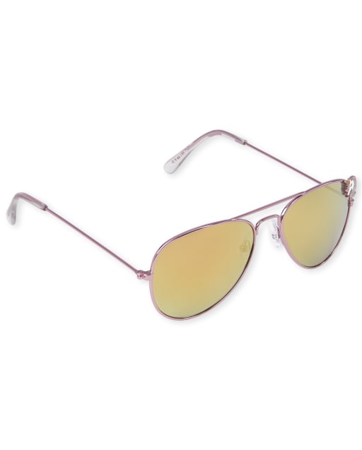 Girls Glitter Unicorn Aviator Sunglasses