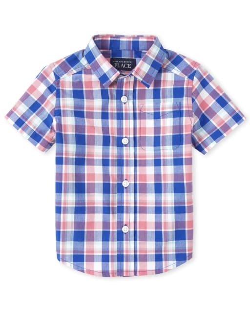 Baby And Toddler Boys Dad And Me Plaid Poplin Matching Button Up Shirt