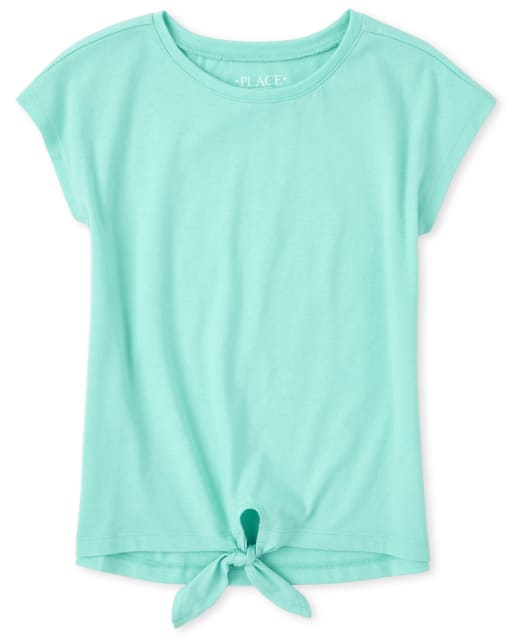 Girls Tie Front Top