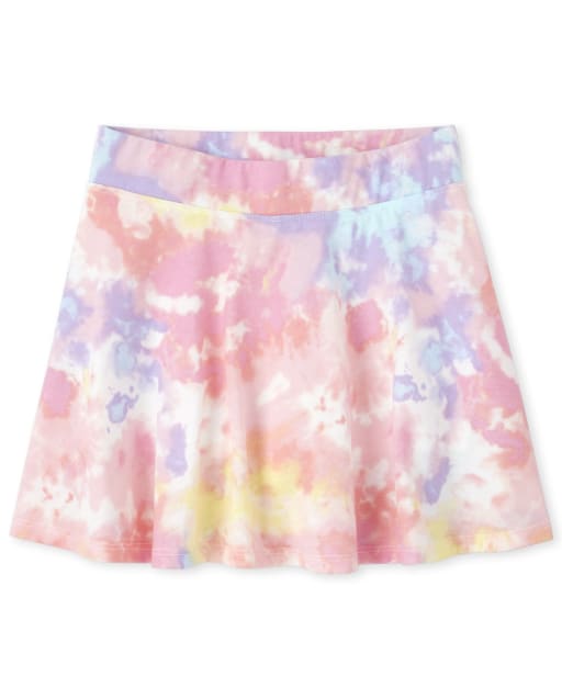 Girls Mix And Match Print Knit Skort