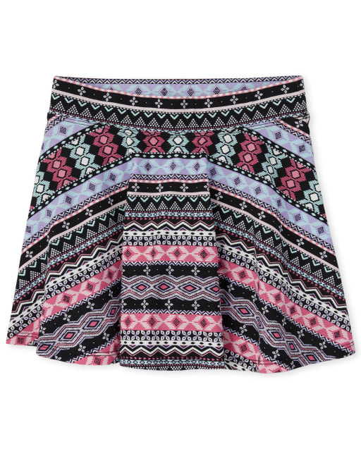 Jupe-short à imprimé mix and match pour filles