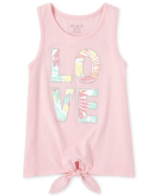 Girls Mix And Match Glitter Tie Front Top