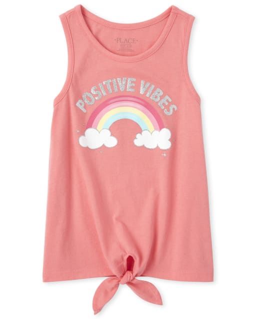 Girls Mix And Match Glitter Tie Front Top
