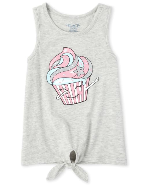Girls Mix And Match Glitter Tie Front Top